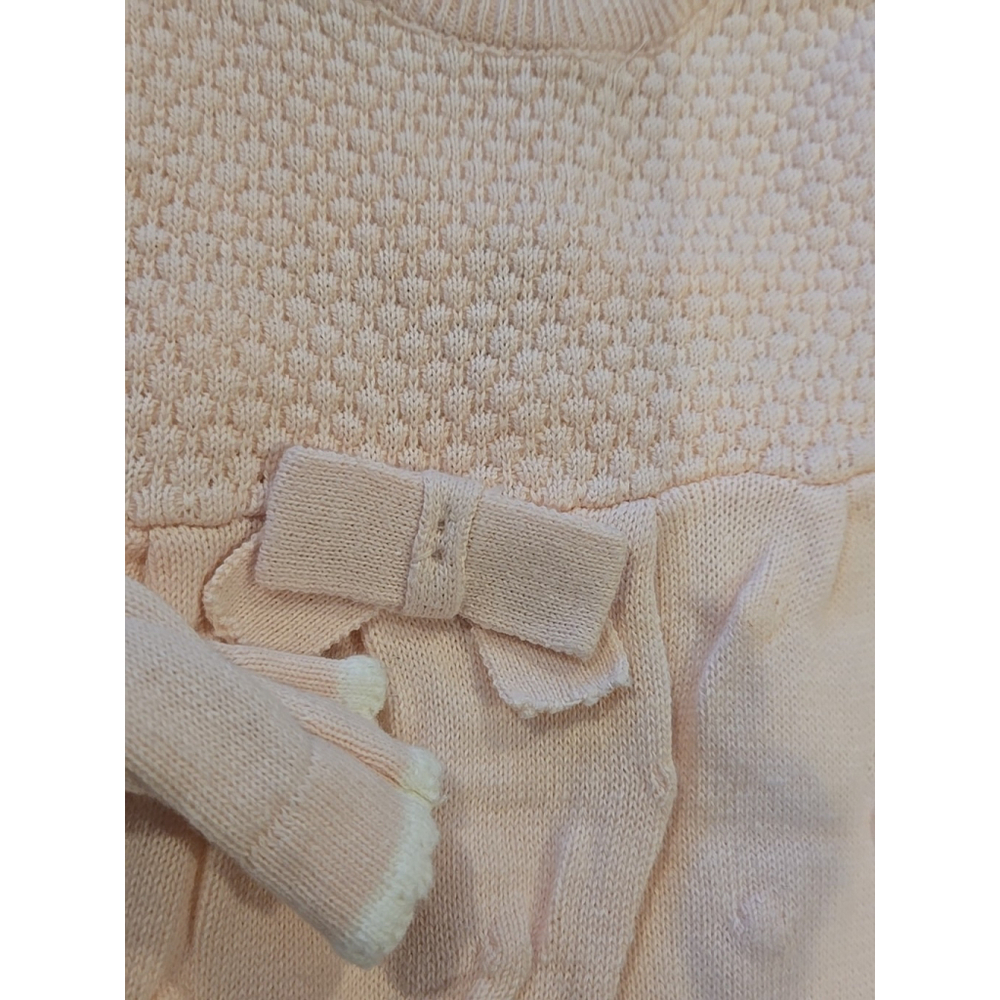 Laura Ashley Baby 2 Piece Light Pink Sweater And White Leggings Set 12 Mo. (D47) - Picture 9 of 9